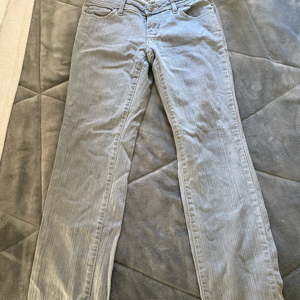 Grey low rise jeans